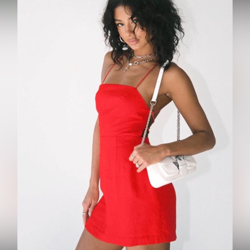 SOLD NWT Princess Polly Red Si Senorita Dress